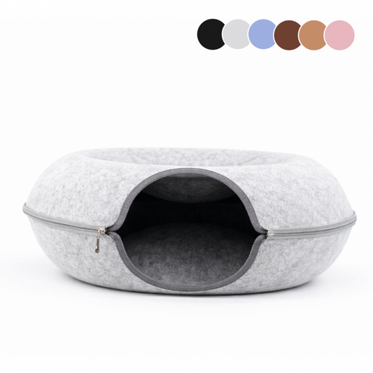 Cama Cueva 360° para Gato – Diseño Túnel