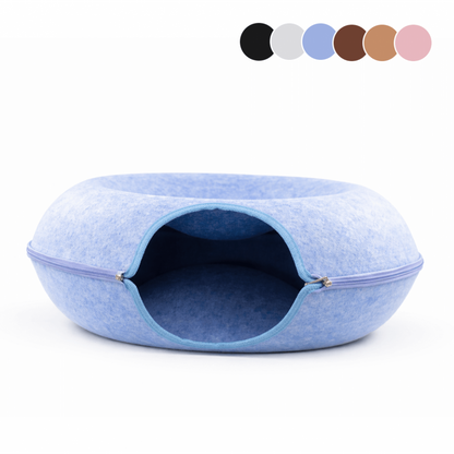 Cama Cueva 360° para Gato – Diseño Túnel