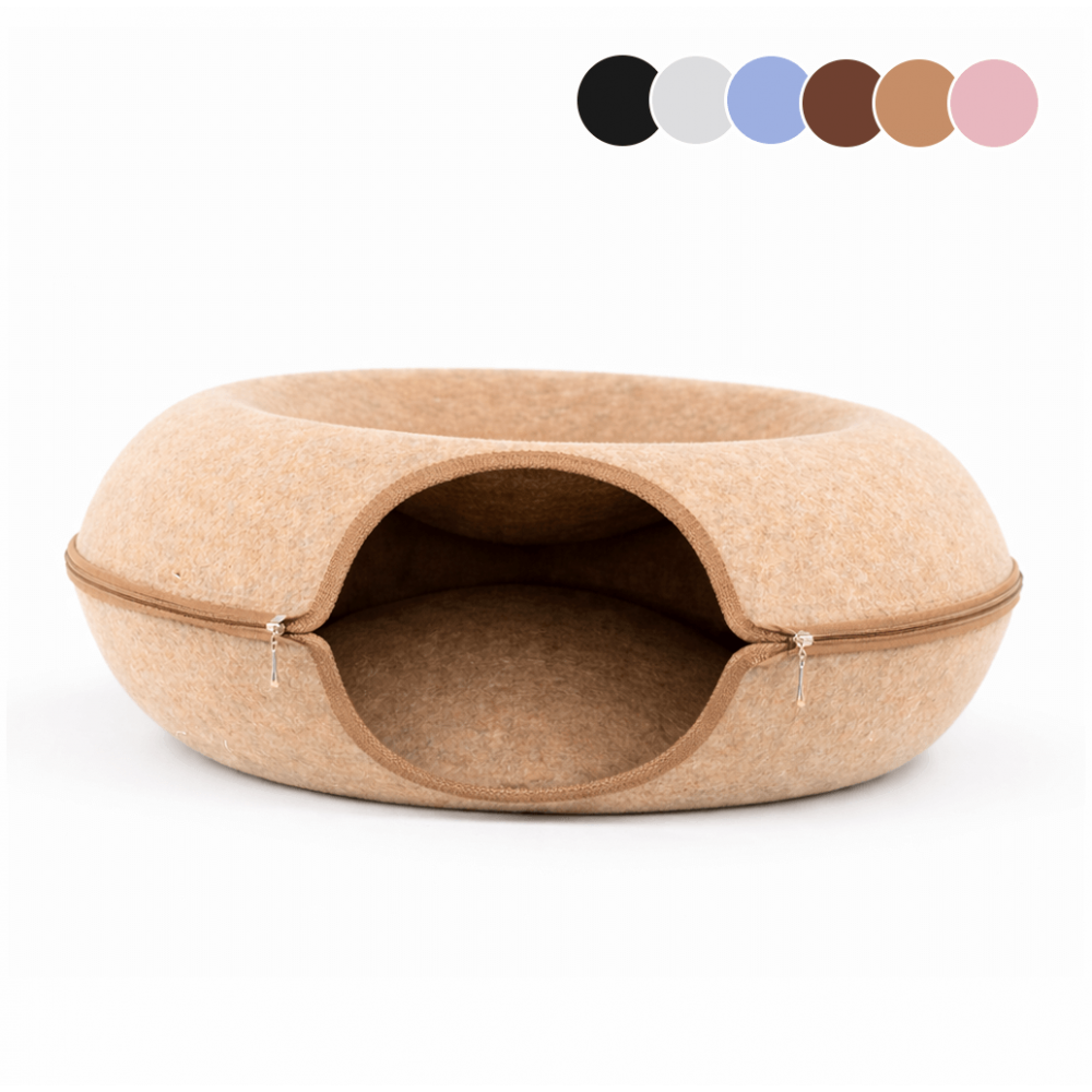 Cama Cueva 360° para Gato – Diseño Túnel