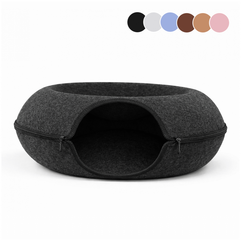 Cama Cueva 360° para Gato – Diseño Túnel