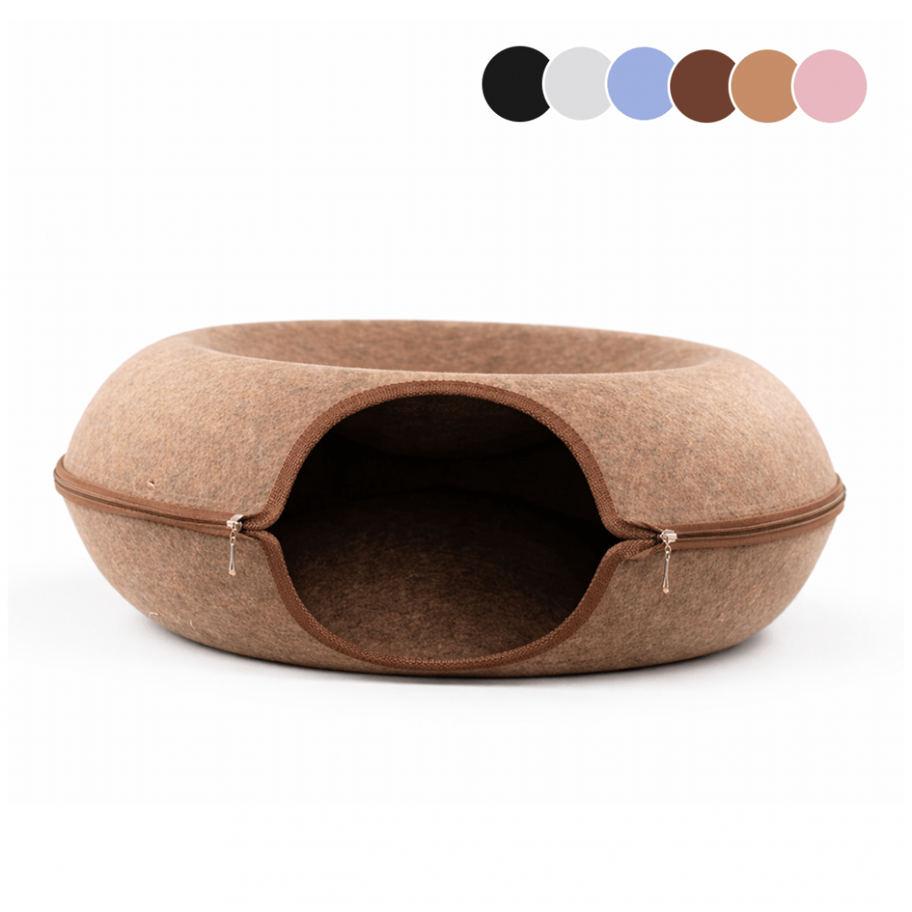 Cama Cueva 360° para Gato – Diseño Túnel