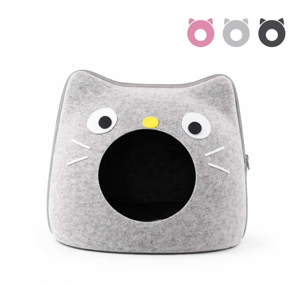 Cama Cueva Gatito con Carita