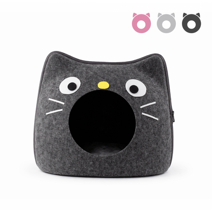 Cama Cueva Gatito con Carita