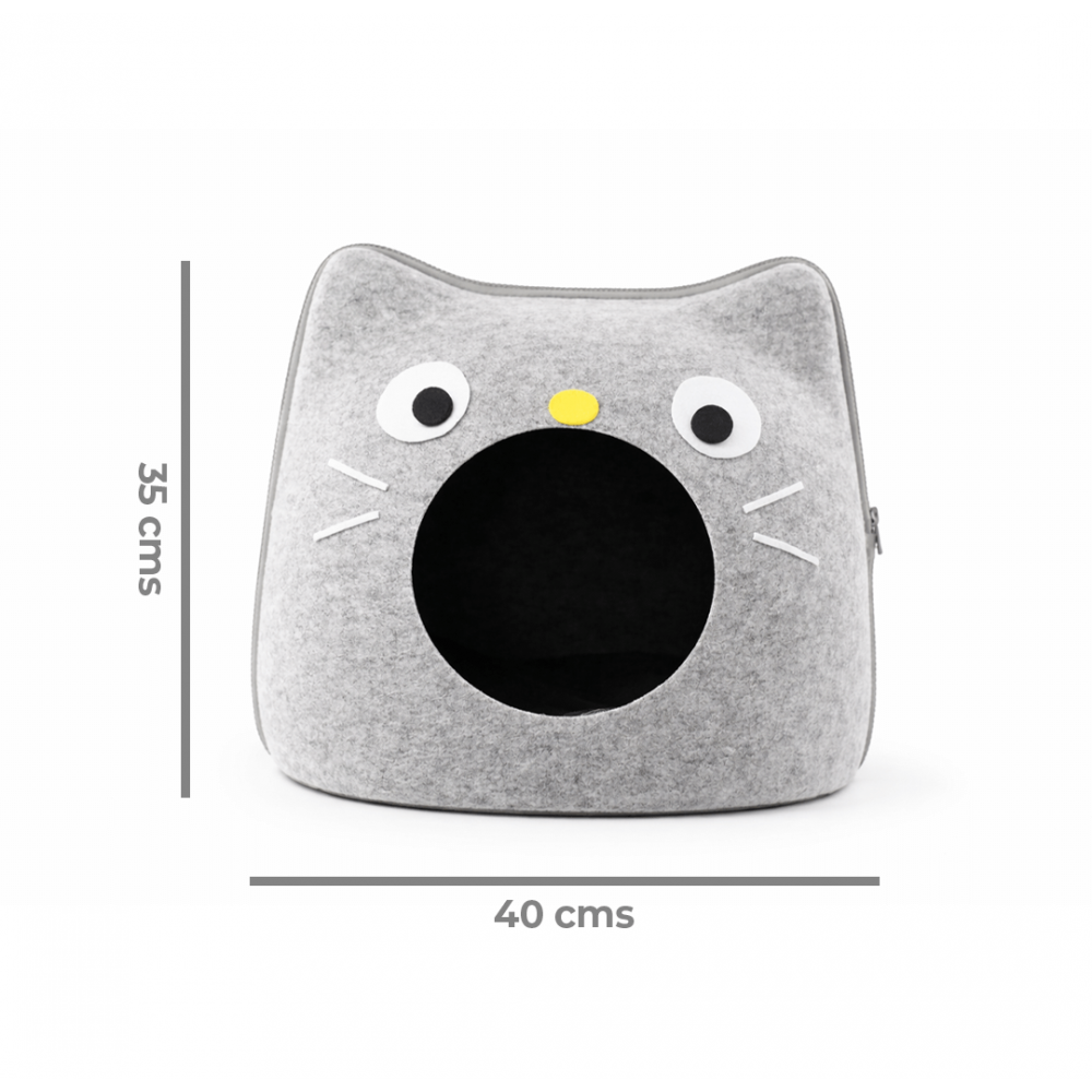 Cama Cueva Gatito con Carita