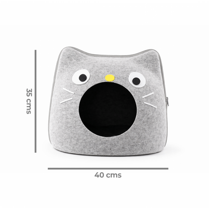 Cama Cueva Gatito con Carita
