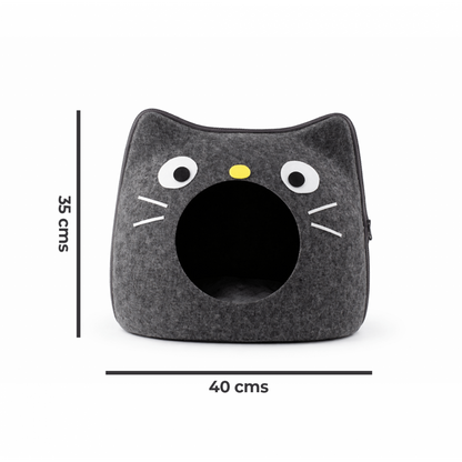 Cama Cueva Gatito con Carita