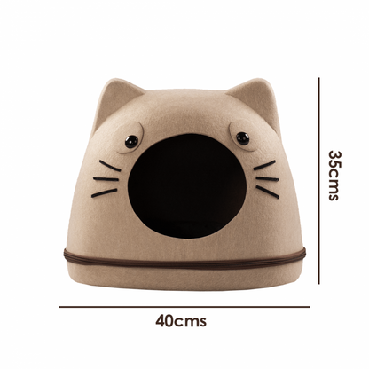 Cama Iglú para Gato con Carita