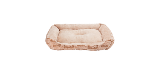 Popet – Cama Hueso & Huella para Perros 65×55 cm color rosado