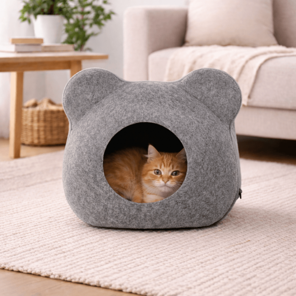 Casa Cueva para Gato – Cara de Ratón