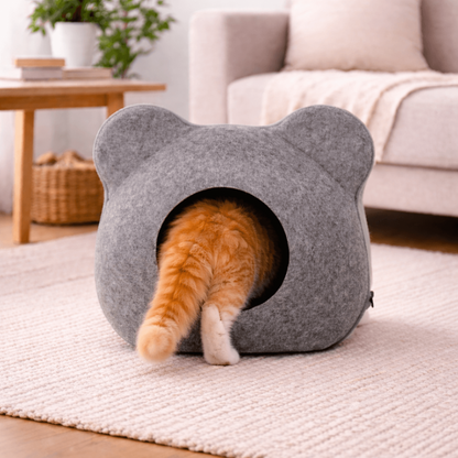 Casa Cueva para Gato – Cara de Ratón