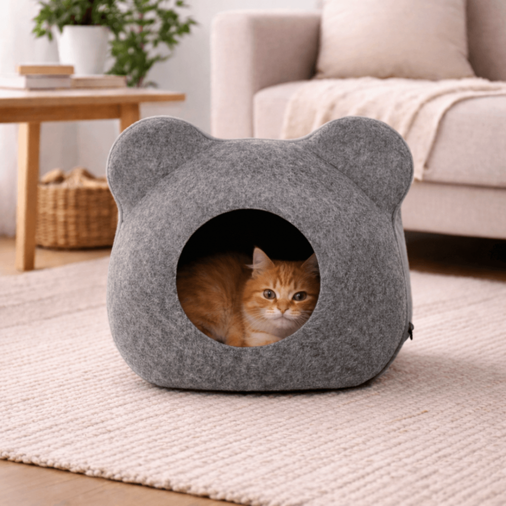Casa Cueva para Gato – Cara de Ratón