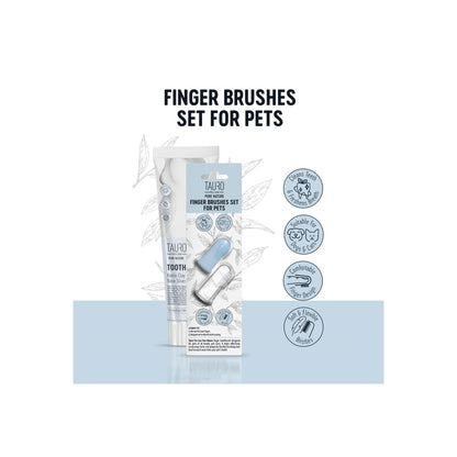 Tauro Pro Line – Cepillo de Dientes de Dedo 2 Unidades