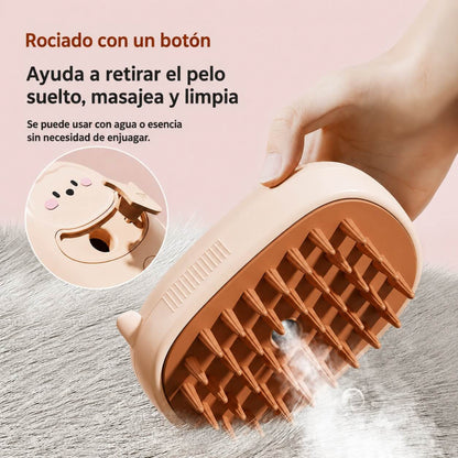 Cepillo Vaporizador 3 en 1 para Gato