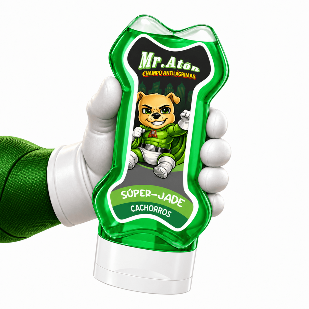Mr. Atón – Champú Antilágrimas para Cachorros Súper Jade