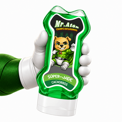 Mr. Atón – Champú Antilágrimas para Cachorros Súper Jade