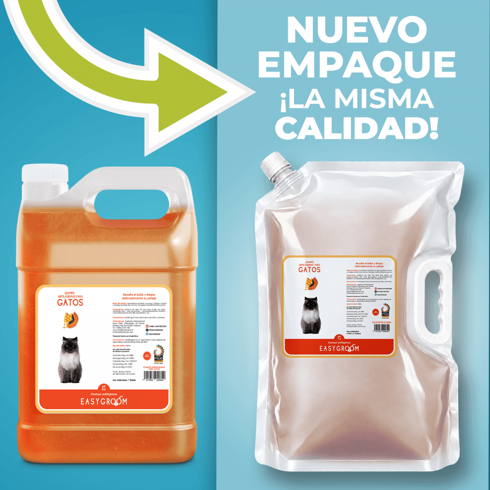 Easygroom – Champú Antilágrimas para Gatos Galón