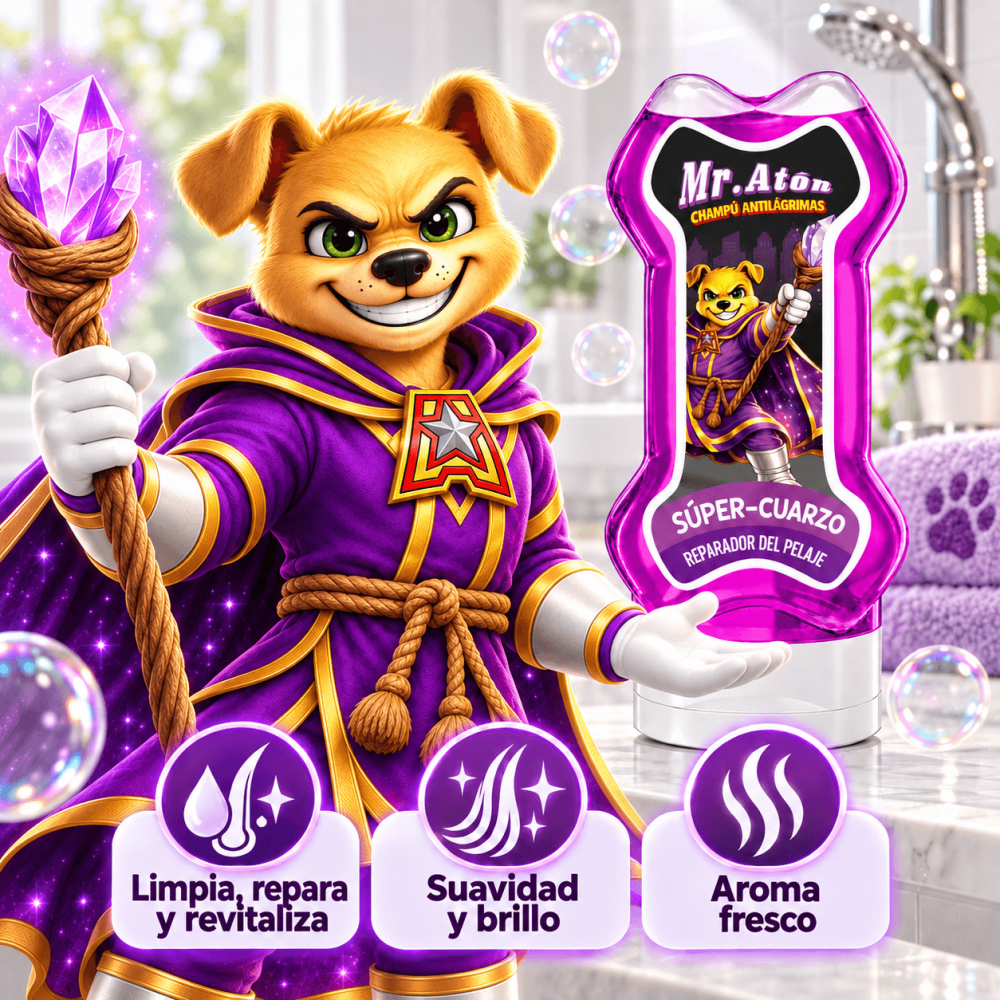 Mr. Atón – Champú Antilágrimas Reparador Súper Cuarzo