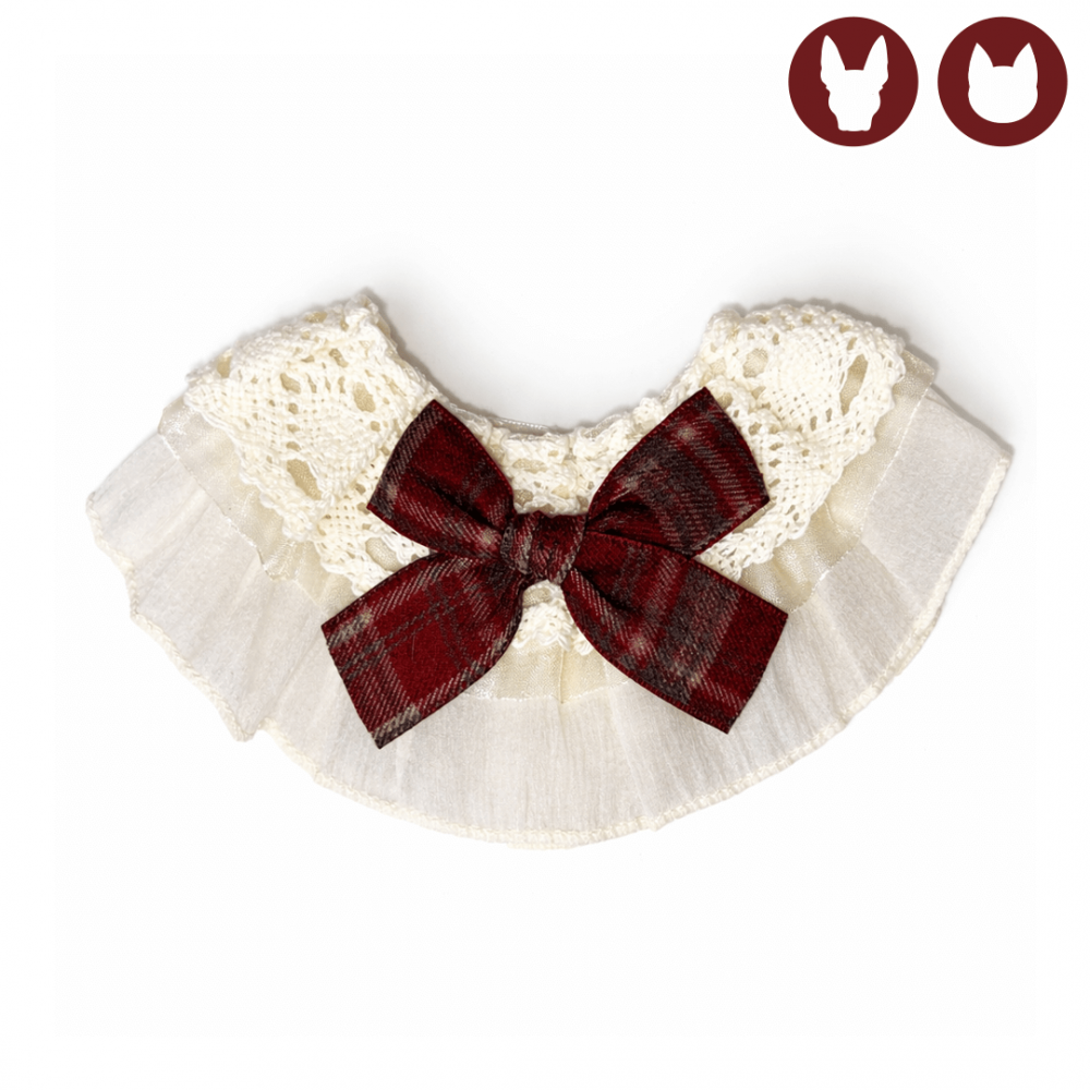 Collar Vintage con Lazo para Perro y Gato
