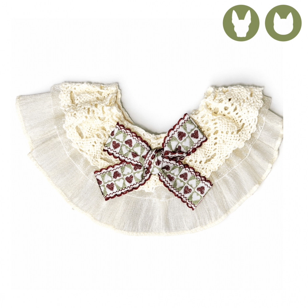 Collar Vintage con Lazo para Perro y Gato