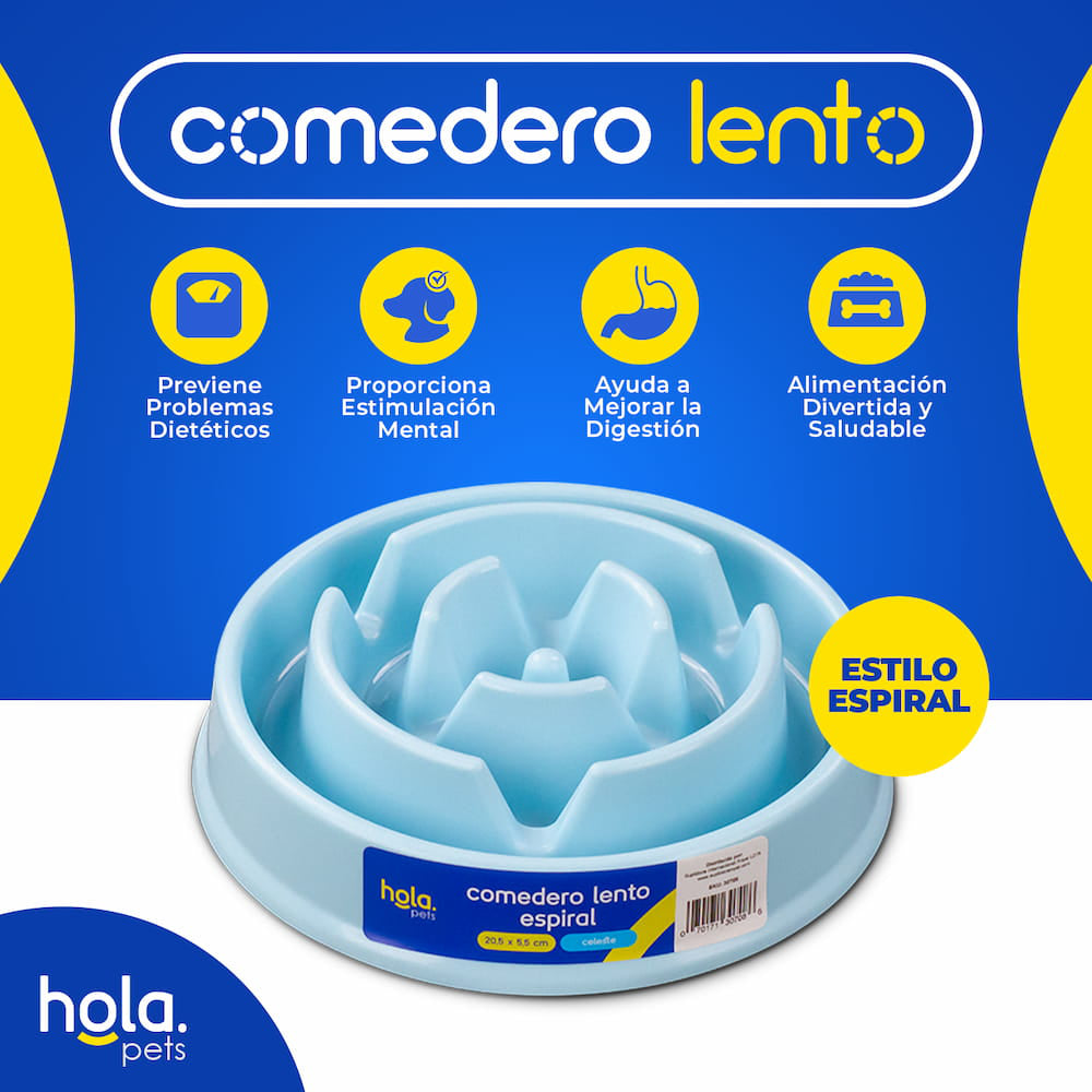 Hola Pets – Comedero Lento Espiral