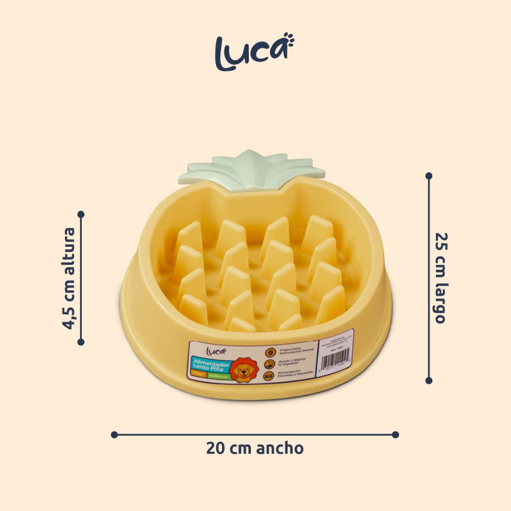 Luca – Comedero Lento Piña