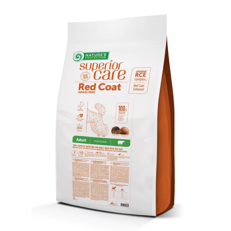 Nature's Protection – Perro Adulto Cordero Pelaje Rojo Raza Mini