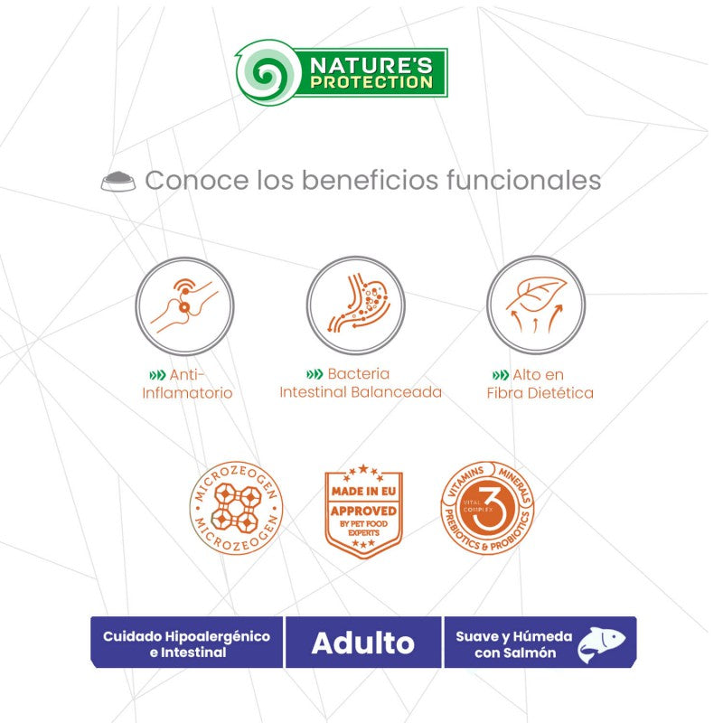 Nature's Protection – Snack Funcional Cuidado Intestinal e Hipoalergénico
