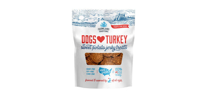 Farmland – Dogs Love Turkey & Potato Jerky Treats 170g