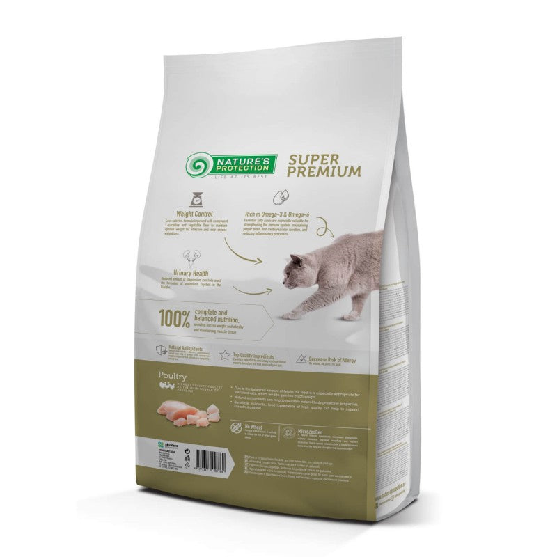 Nature's Protection – Gato Adulto Esterilizado Aves de Corral