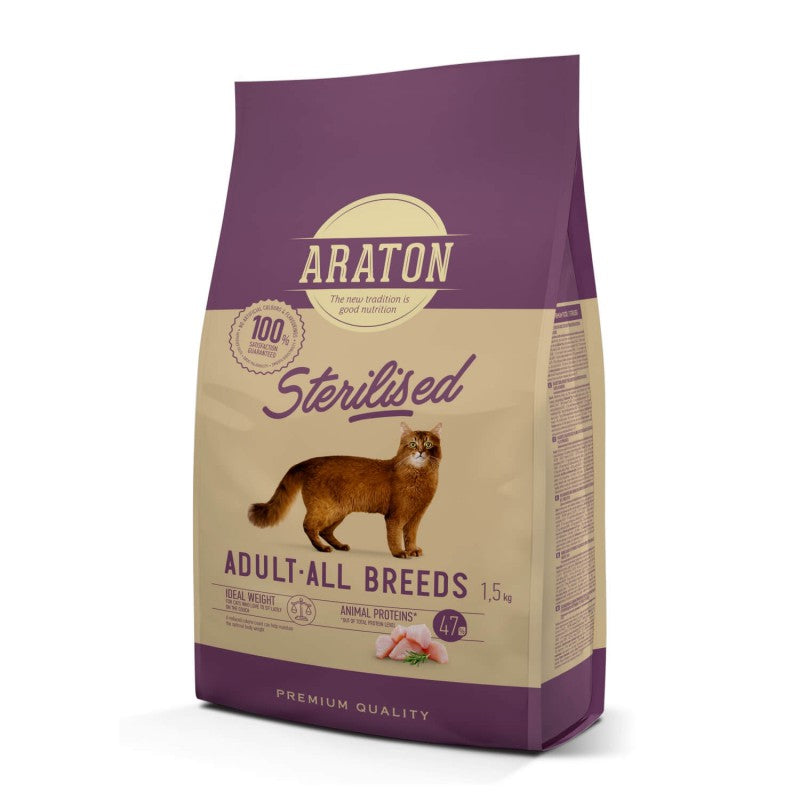 Araton Sterilised – Alimento Seco para Gato Esterilizado