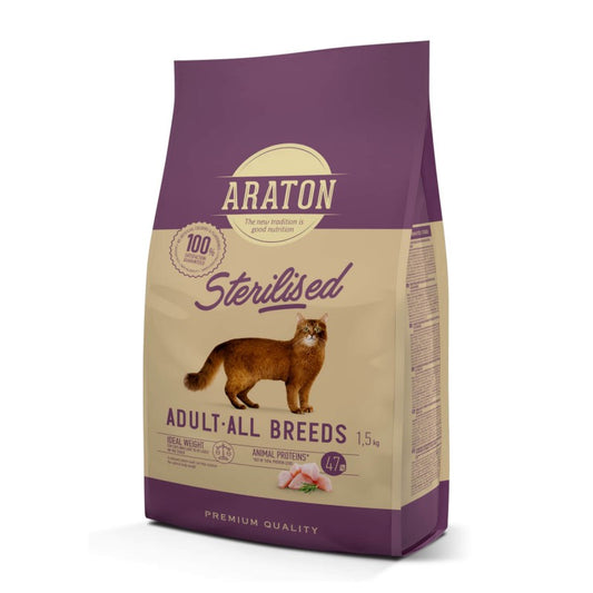 Araton Sterilised – Alimento Seco para Gato Esterilizado