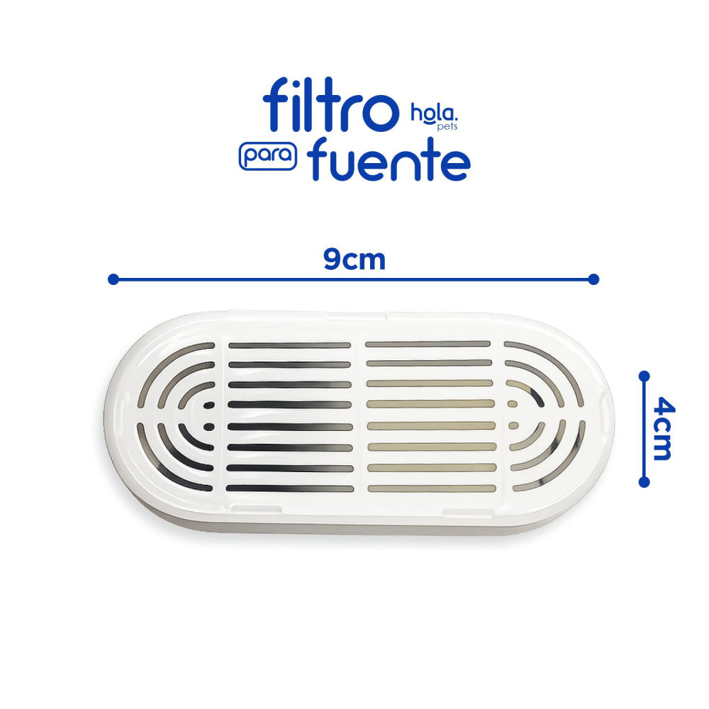 Hola Pets – Filtro Cápsula para Fuente de Agua de Acero Inoxidable