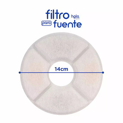 Hola Pets – Filtro para Fuente de Agua Circular