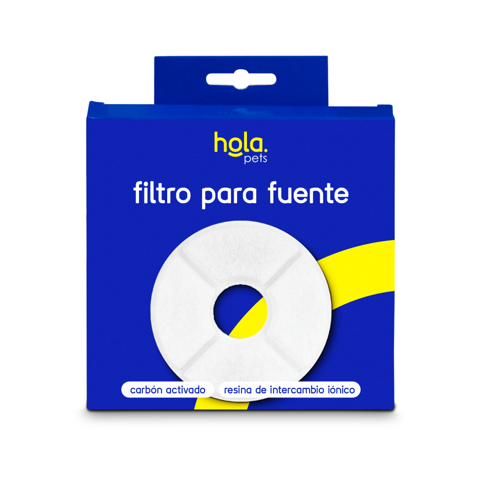 Hola Pets – Filtro para Fuente de Agua Circular
