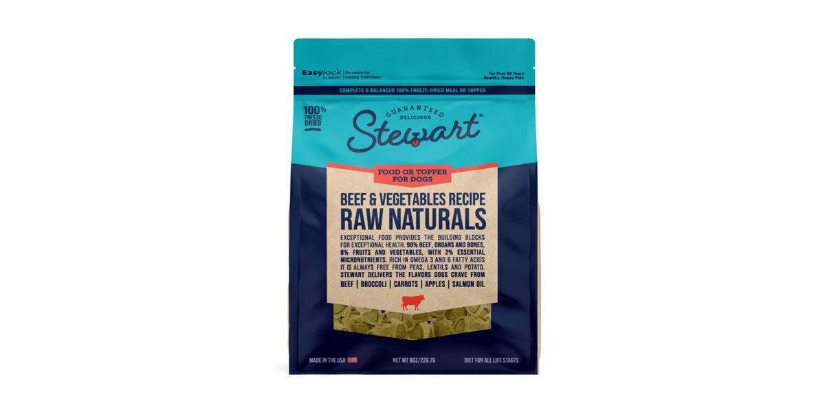 Stewart – Raw Naturals Beef & Vegetables 226.8g