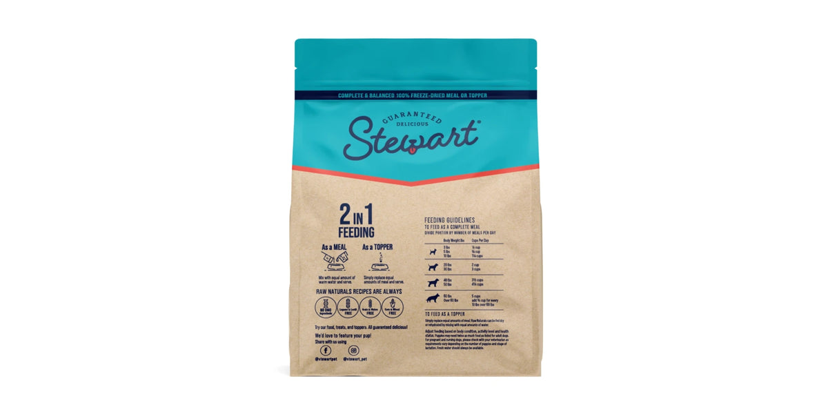 Stewart – Raw Naturals Beef & Vegetables 226.8g