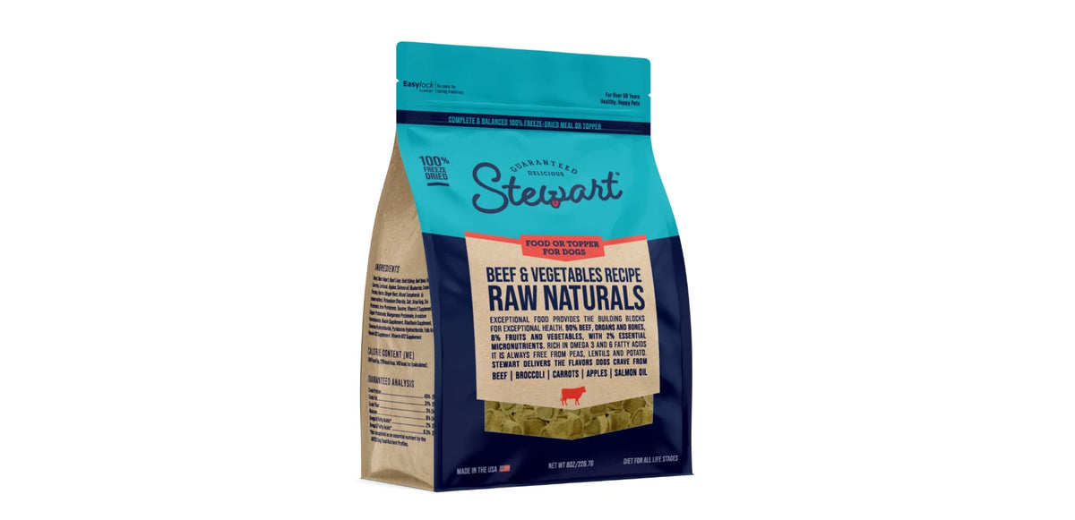 Stewart – Raw Naturals Beef & Vegetables 226.8g