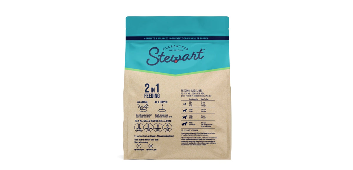 Stewart – Raw Naturals Lamb & Vegetables 226.8g