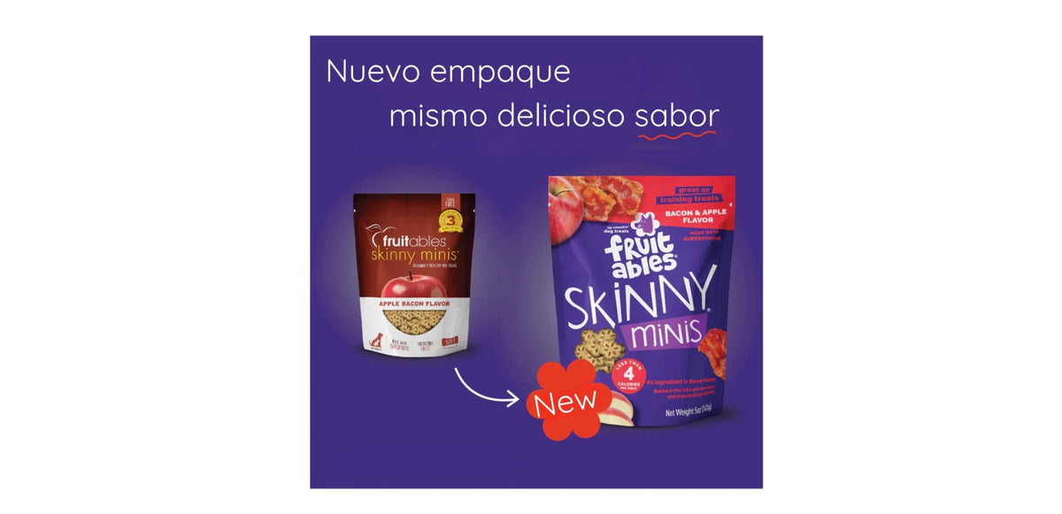 Fruitables – Snacks de Tocino y Manzana para Entrenamiento 141g
