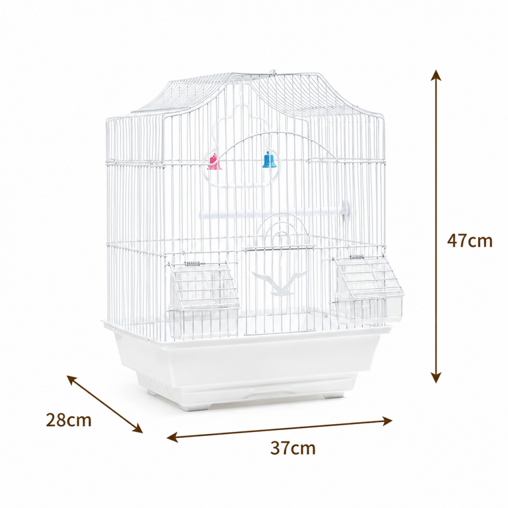 Jaula Clásica para Aves – 37 × 28 × 47 cm