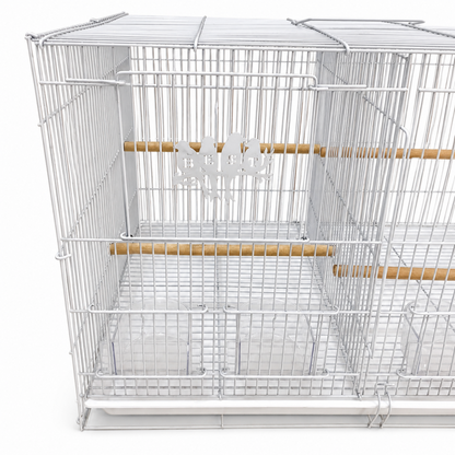 Jaula Doble Rectangular para Aves – 60 × 40 × 40 cm