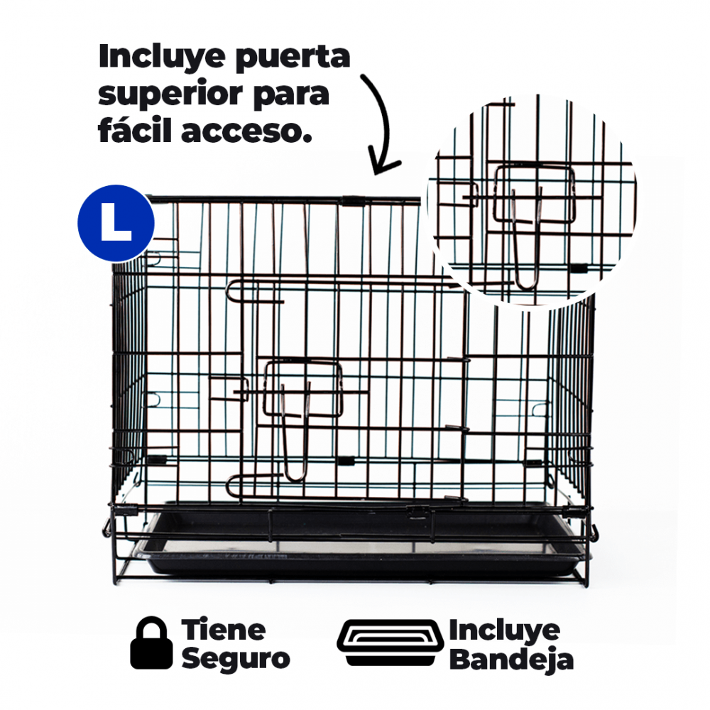 Jaula Metálica Plegable para Perros