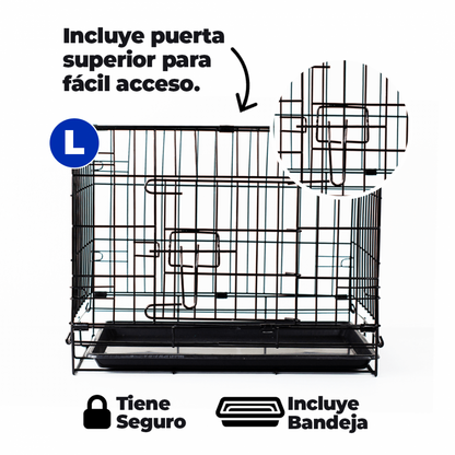 Jaula Metálica Plegable para Perros