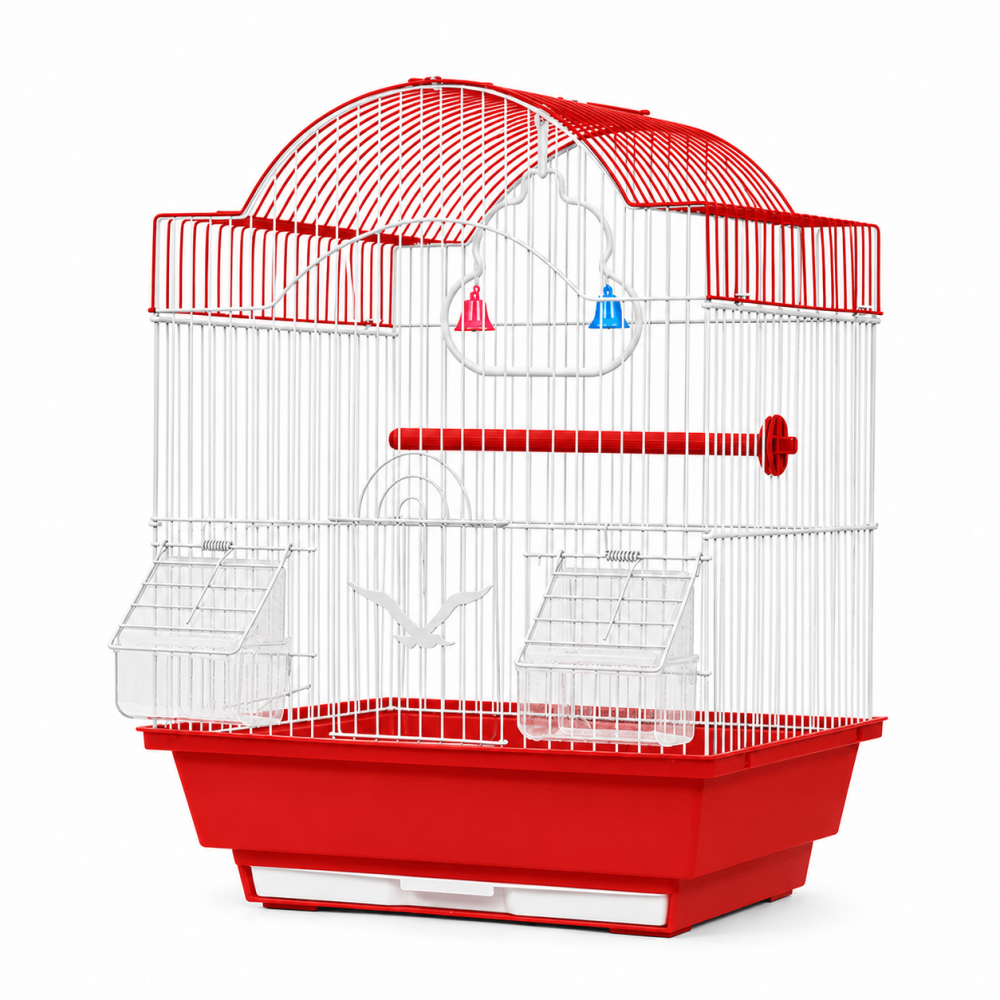 Jaula para Aves Techo Arqueado Alto – 37 × 28 × 47 cm