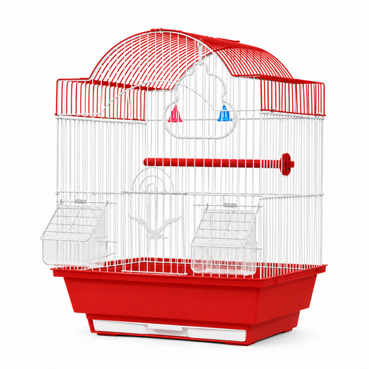 Jaula para Aves Techo Arqueado Alto – 37 × 28 × 47 cm