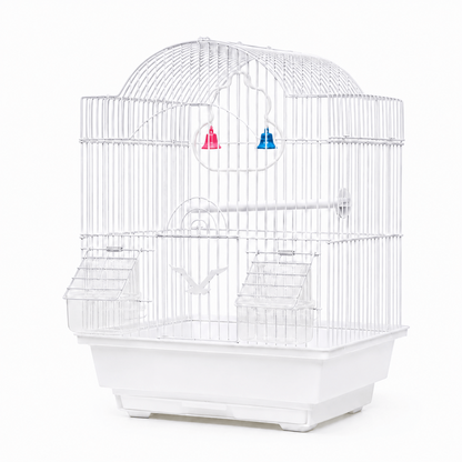 Jaula para Aves Techo Arqueado Alto – 37 × 28 × 47 cm
