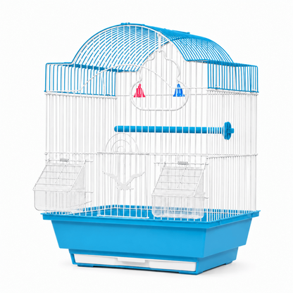 Jaula para Aves Techo Arqueado Alto – 37 × 28 × 47 cm