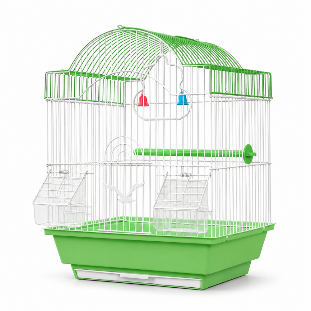 Jaula para Aves Techo Arqueado Alto – 37 × 28 × 47 cm
