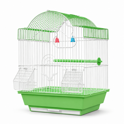 Jaula para Aves Techo Arqueado Alto – 37 × 28 × 47 cm