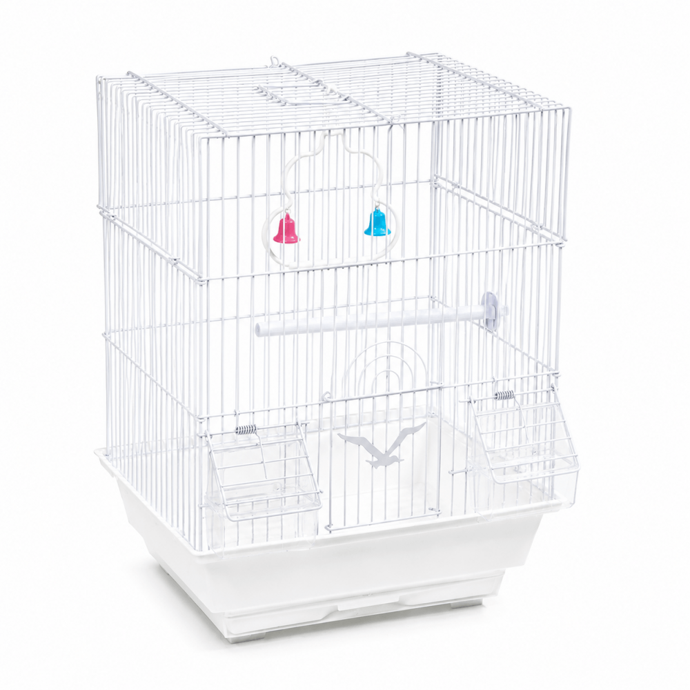 Jaula Rectangular para Aves – 37 × 28 × 47 cm